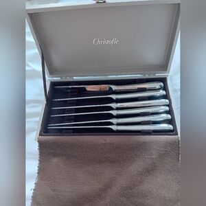 Christofle. Albi. Set of 6 steak knives. Stainless steel